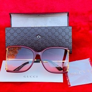 GUCCI Oversized Butterfly Gradient Sunglasses GG0592SK